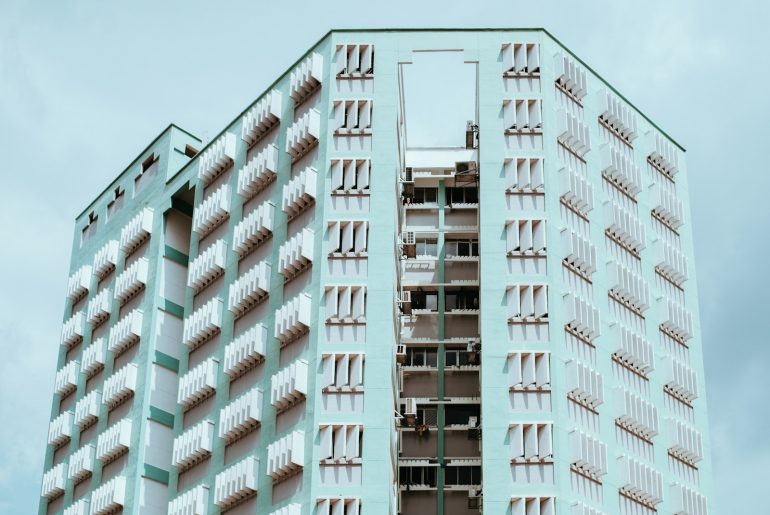 white concrete building